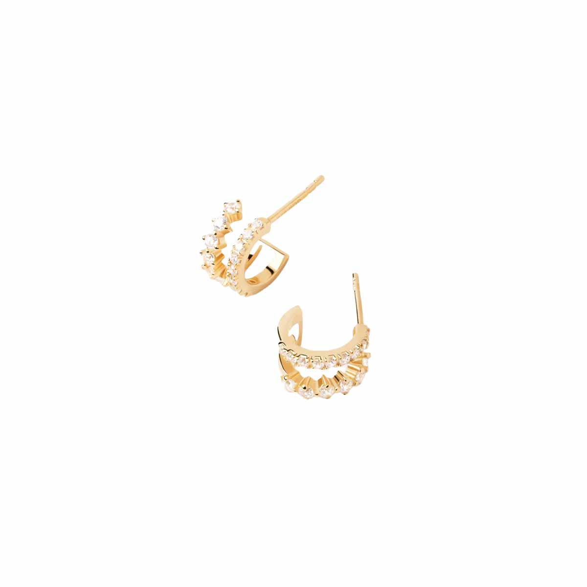 PDPAOLA Boucles d'oreilles en argent doré - Rubi- AR01-805-U PDPAOLA Boucles d'oreilles en argent plaqué or - Rubi - AR01-805-U