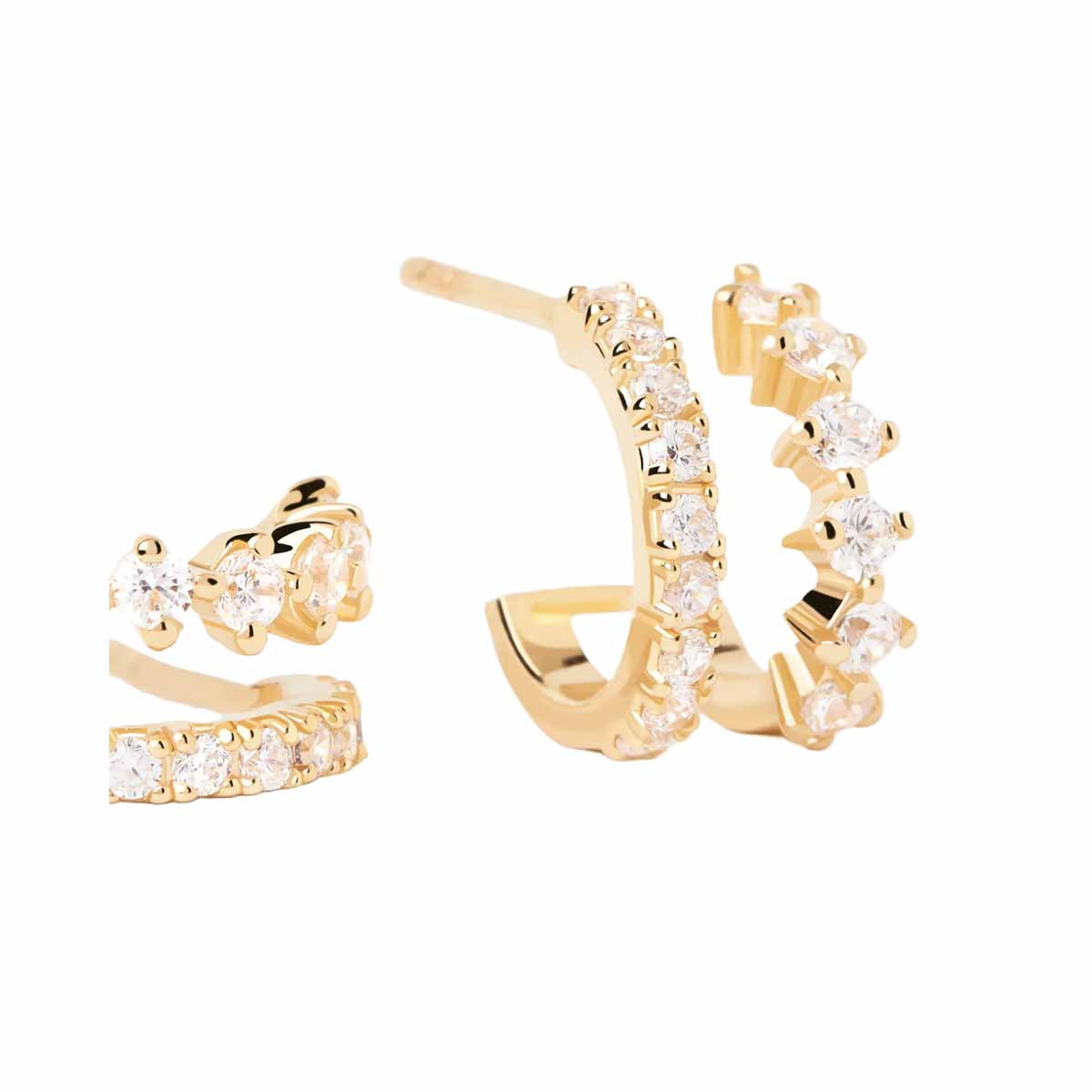 PDPAOLA Boucles d'oreilles en argent doré - Rubi- AR01-805-U PDPAOLA Boucles d'oreilles en argent plaqué or - Rubi - AR01-805-U
