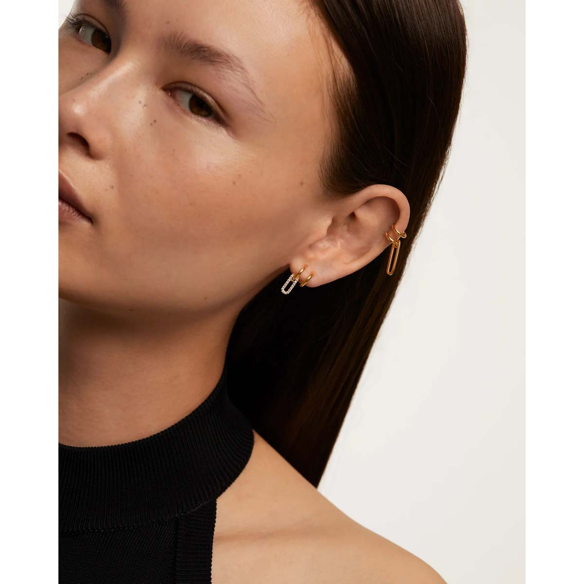 PDPAOLA Boucles d'oreilles en argent doré - Nexa- AR01-828-U PDPAOLA Boucles d'oreilles en argent plaqué or - Nexa - AR01-828-U