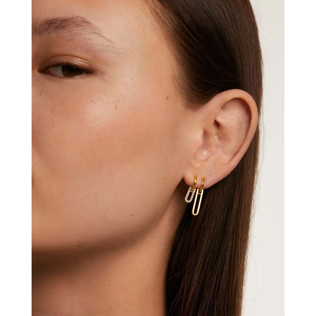 PDPAOLA Boucles d'oreilles en argent doré - Nexa- AR01-828-U PDPAOLA Boucles d'oreilles en argent plaqué or - Nexa - AR01-828-U