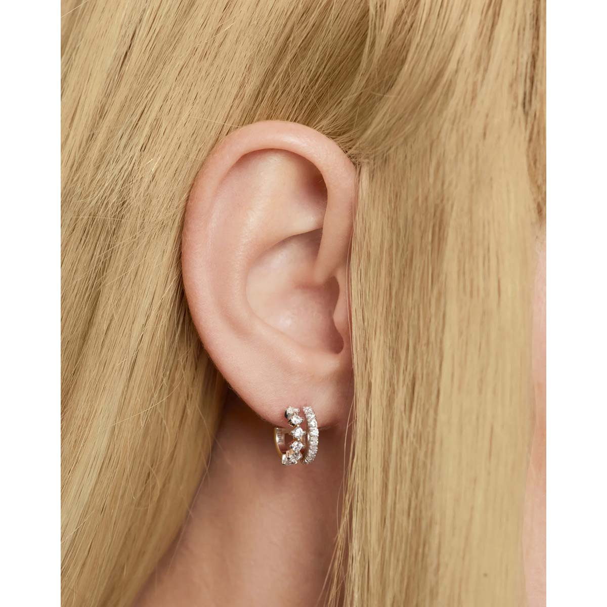 PDPAOLA Boucles d'oreilles en argent - Rubi Silver  - AR02-805-U