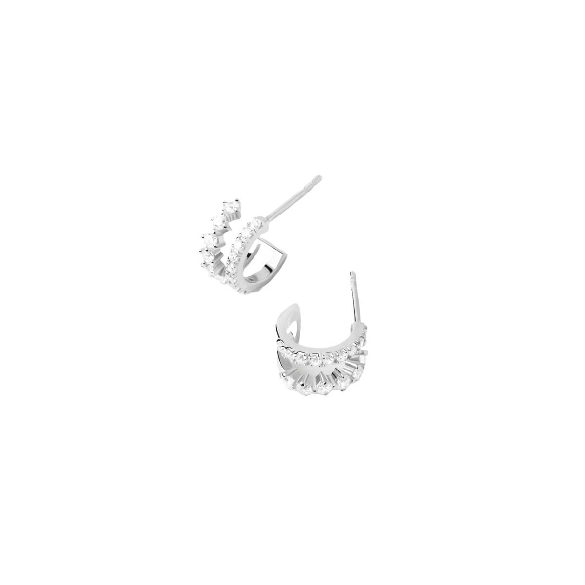 PDPAOLA Boucles d'oreilles en argent - Rubi Silver- AR02-805-U PDPAOLA Boucles d'oreilles en argent - Rubi Silver - AR02-805-U
