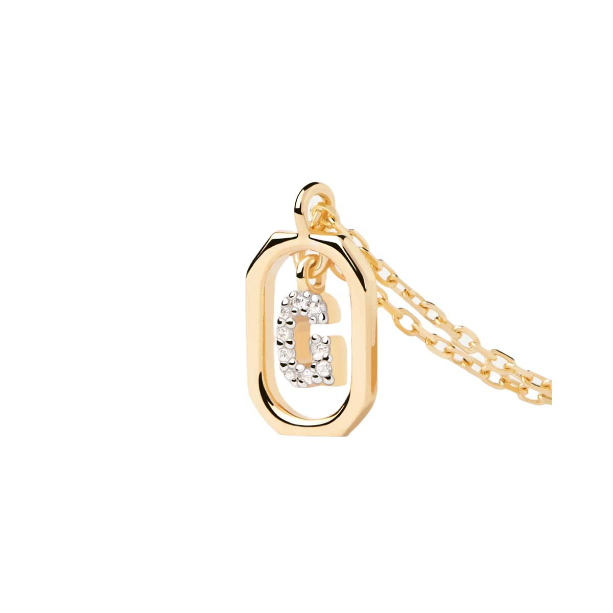 PDPAOLA Collier en argent doré - Mini Lettre G- CO01-518-U PDPAOLA Collier en argent plaqué or - Mini Lettre G - CO01-518-U