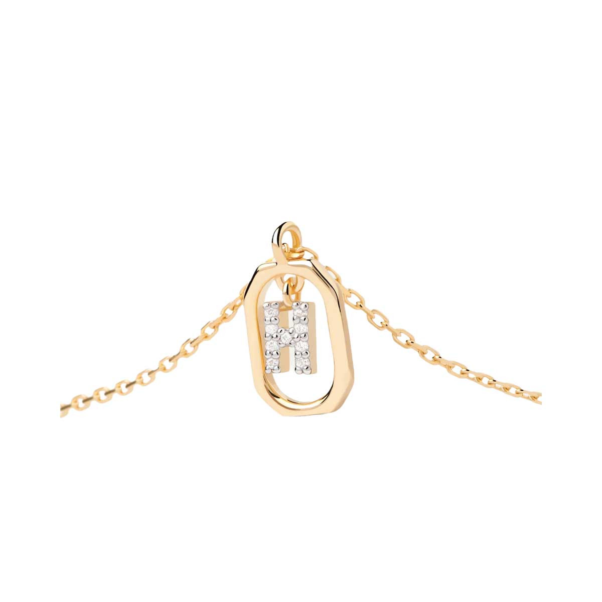 PDPAOLA Collier en argent doré - Mini Lettre H- CO01-519-U PDPAOLA Collier en argent plaqué or - Mini Lettre H - CO01-519-U