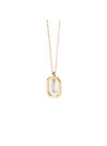PDPAOLA Collier en argent doré - Mini Lettre L- CO01-523-U