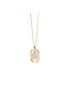 PDPAOLA Collier en argent doré - Mini Lettre M- CO01-524-U