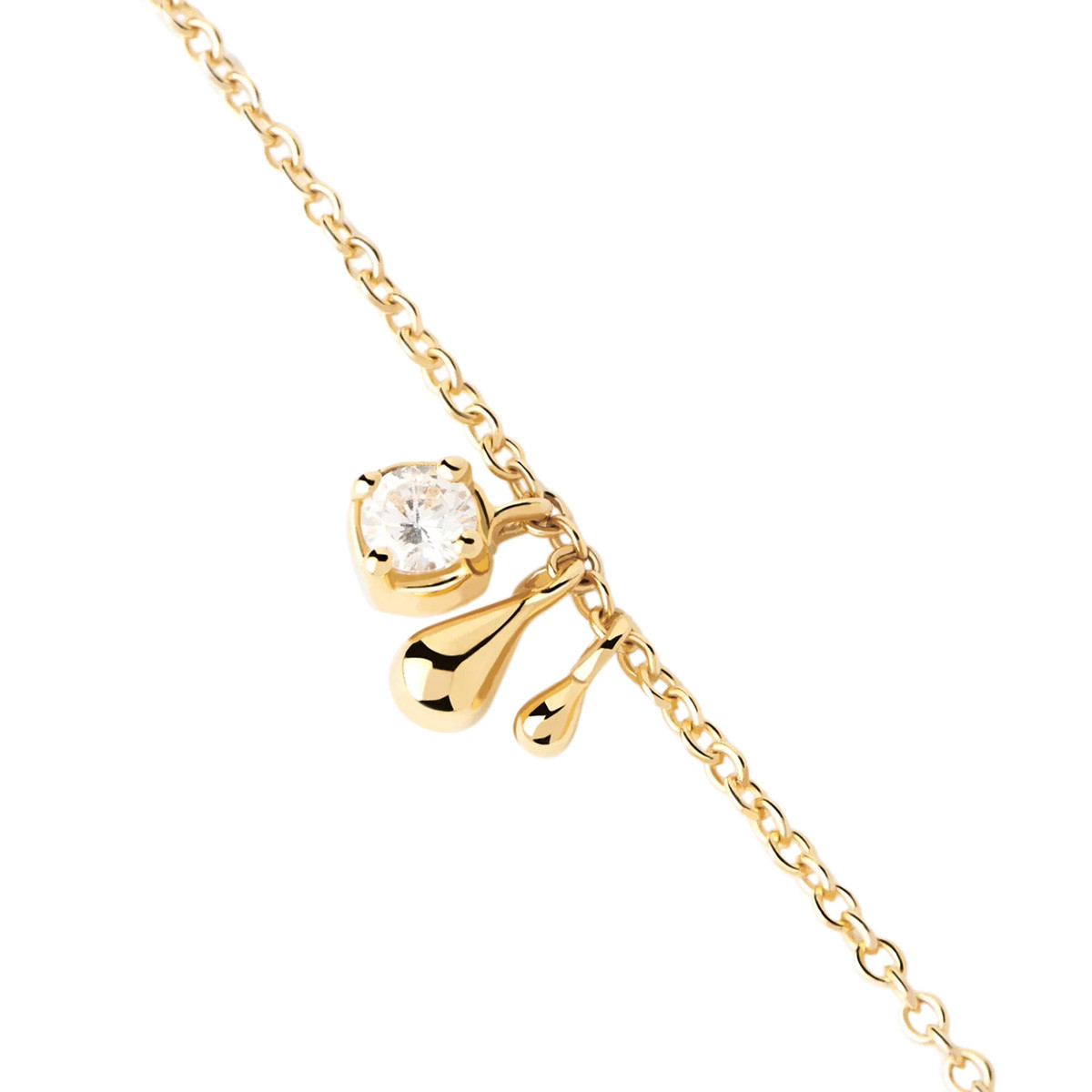 PDPAOLA Collier en argent doré - Water- CO01-602-U PDPAOLA Collier en argent plaqué or - Water - CO01-602-U