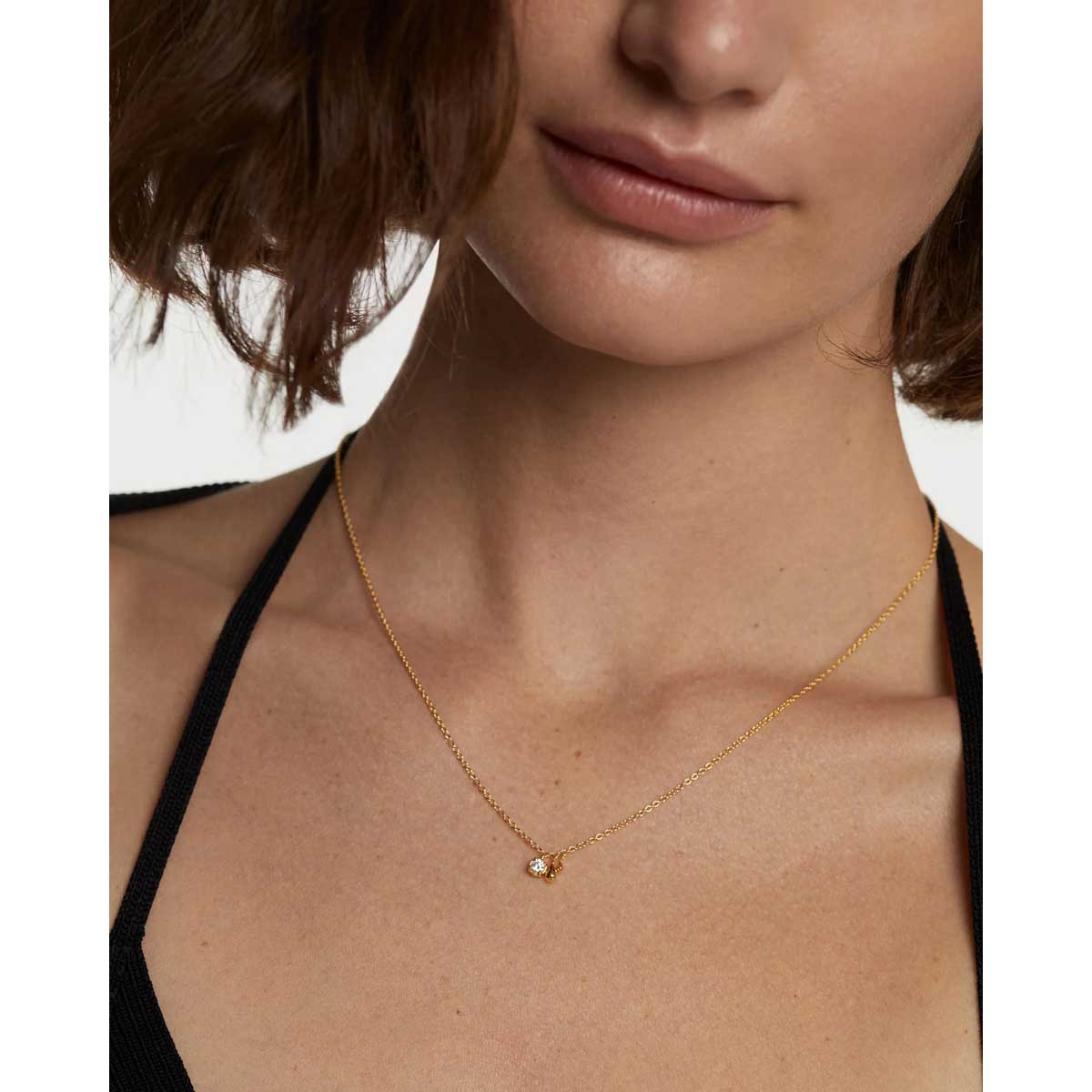 PDPAOLA Collier en argent doré - Water- CO01-602-U PDPAOLA Collier en argent plaqué or - Water - CO01-602-U