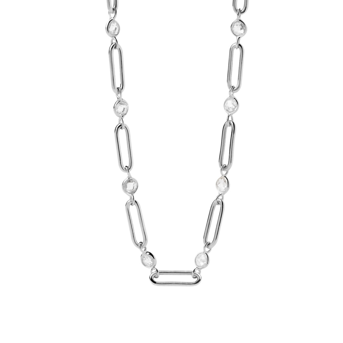 PDPAOLA Collier en argent - Miami Silver Chain- CO02-466-U PDPAOLA Collier en argent - Miami Silver Chain - CO02-466-U