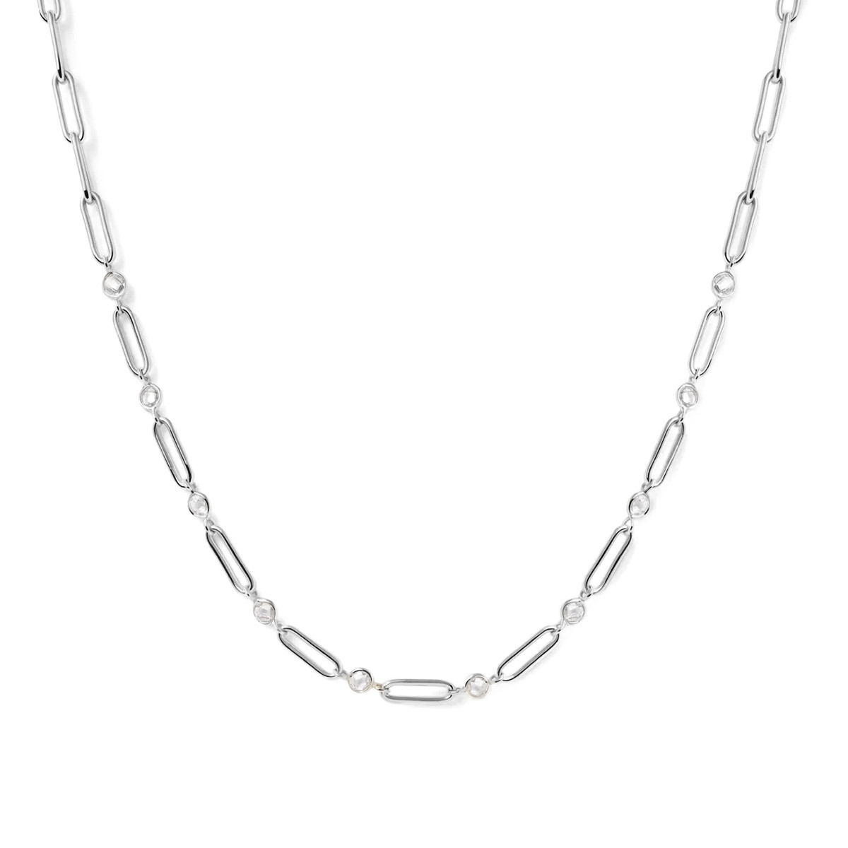 PDPAOLA Collier en argent - Miami Silver Chain- CO02-466-U PDPAOLA Collier en argent - Miami Silver Chain - CO02-466-U
