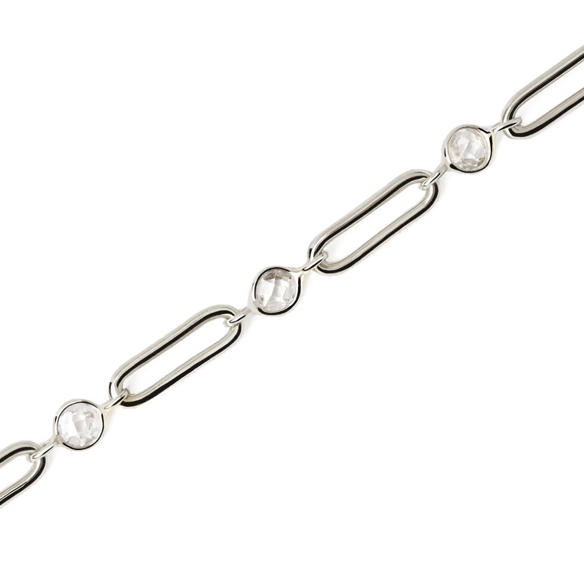 PDPAOLA Collier en argent - Miami Silver Chain- CO02-466-U PDPAOLA Collier en argent - Miami Silver Chain - CO02-466-U