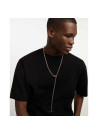 PDPAOLA Collier en argent rhodié - Long Beat Chain- CO02-624-U