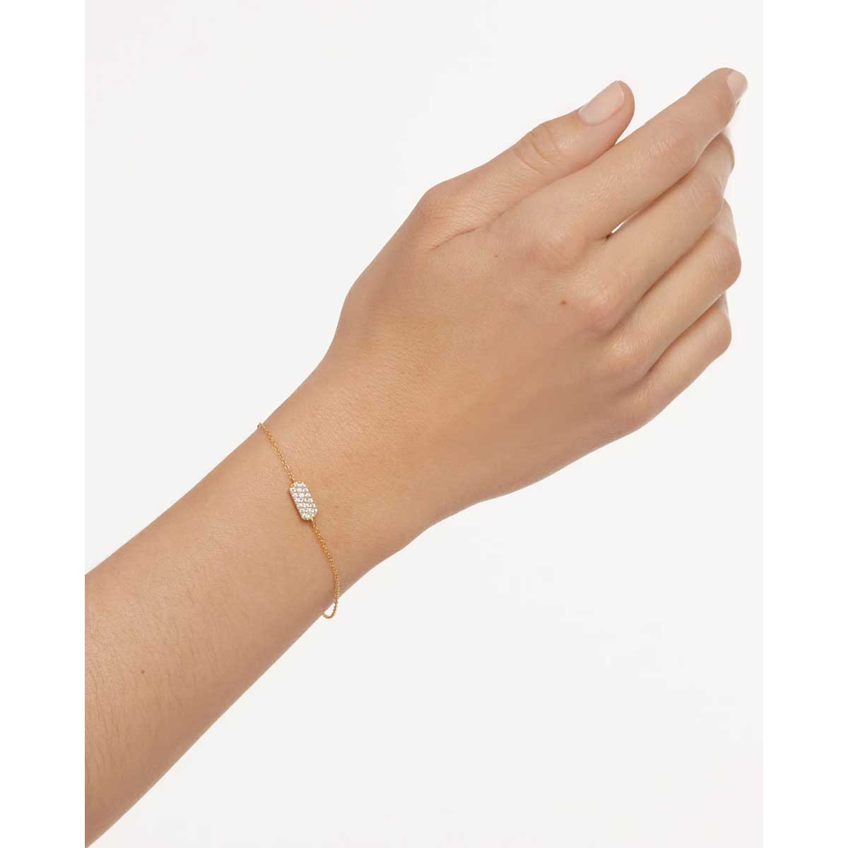 PDPAOLA Bracelet en argent doré - Icy- PU01-415-U PDPAOLA Bracelet en argent plaqué or - Icy - PU01-415-U