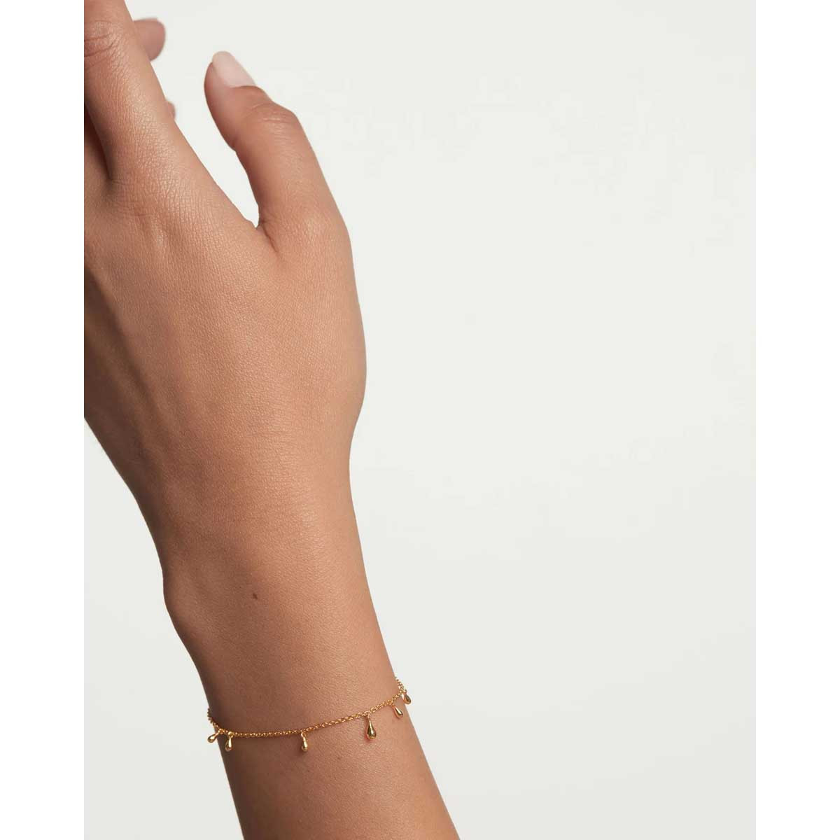 PDPAOLA Bracelet en argent doré - Teardrop- PU01-588-U PDPAOLA Bracelet en argent plaqué or - Teardrop - PU01-588-U