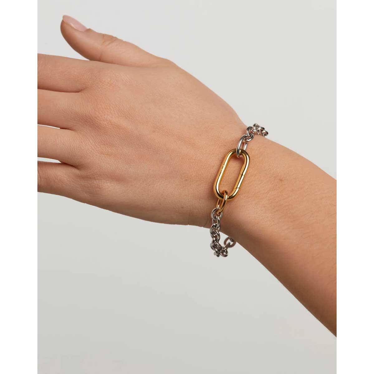 PDPAOLA Bracelet en argent rhodié - Beat Chain- PU02-635-U PDPAOLA Bracelet en argent rhodié - Beat Chain - PU02-635-U