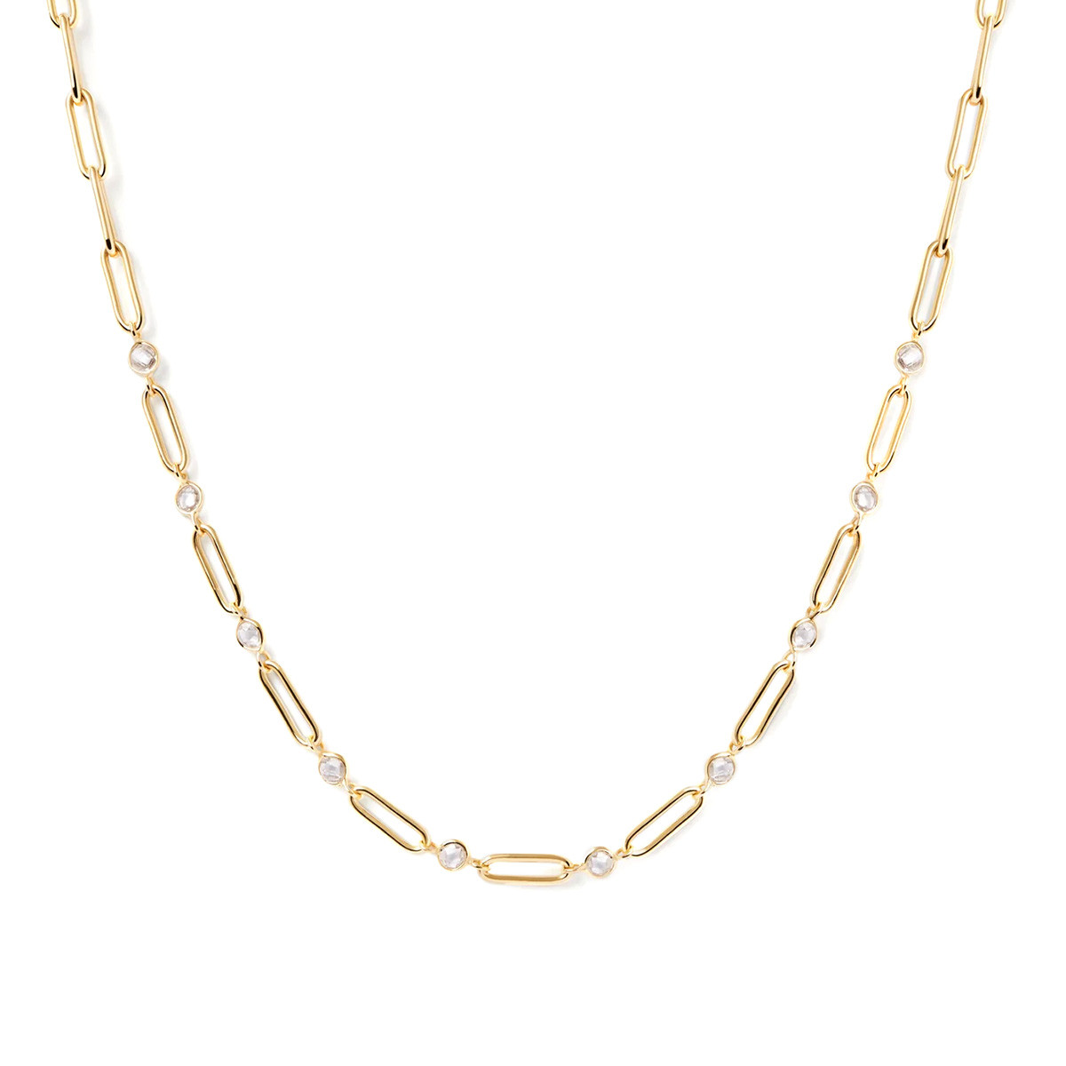 PDPAOLA Collier en argent plaqué or - Miami Chain  - CO01-466-U