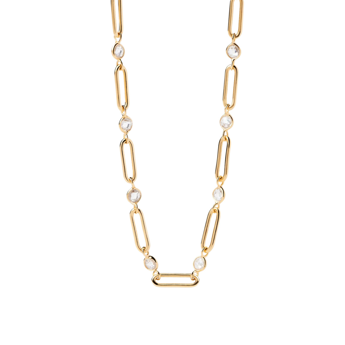PDPAOLA Collier en argent plaqué or - Miami Chain  - CO01-466-U