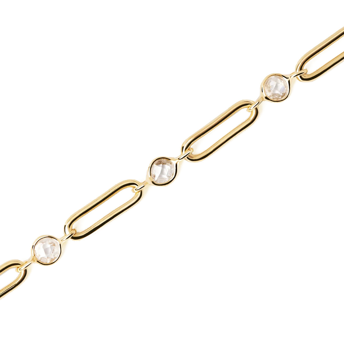 PDPAOLA Collier en argent plaqué or - Miami Chain  - CO01-466-U