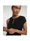 PDPAOLA Collier en argent rhodié - Long Beat Chain- CO02-624-U