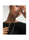 PDPAOLA Collier en argent rhodié - Long Beat Chain- CO02-624-U