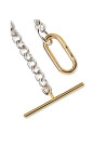 PDPAOLA Collier en argent rhodié - Long Beat Chain- CO02-624-U