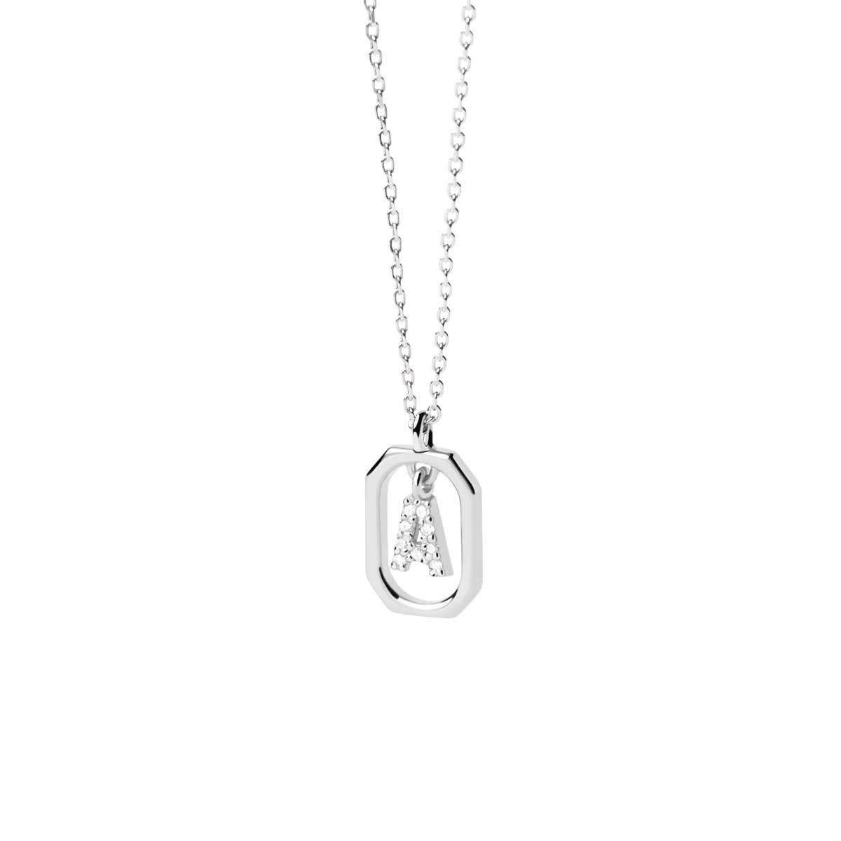 PDPAOLA Collier en argent - Mini Lettre A  - CO02-512-U