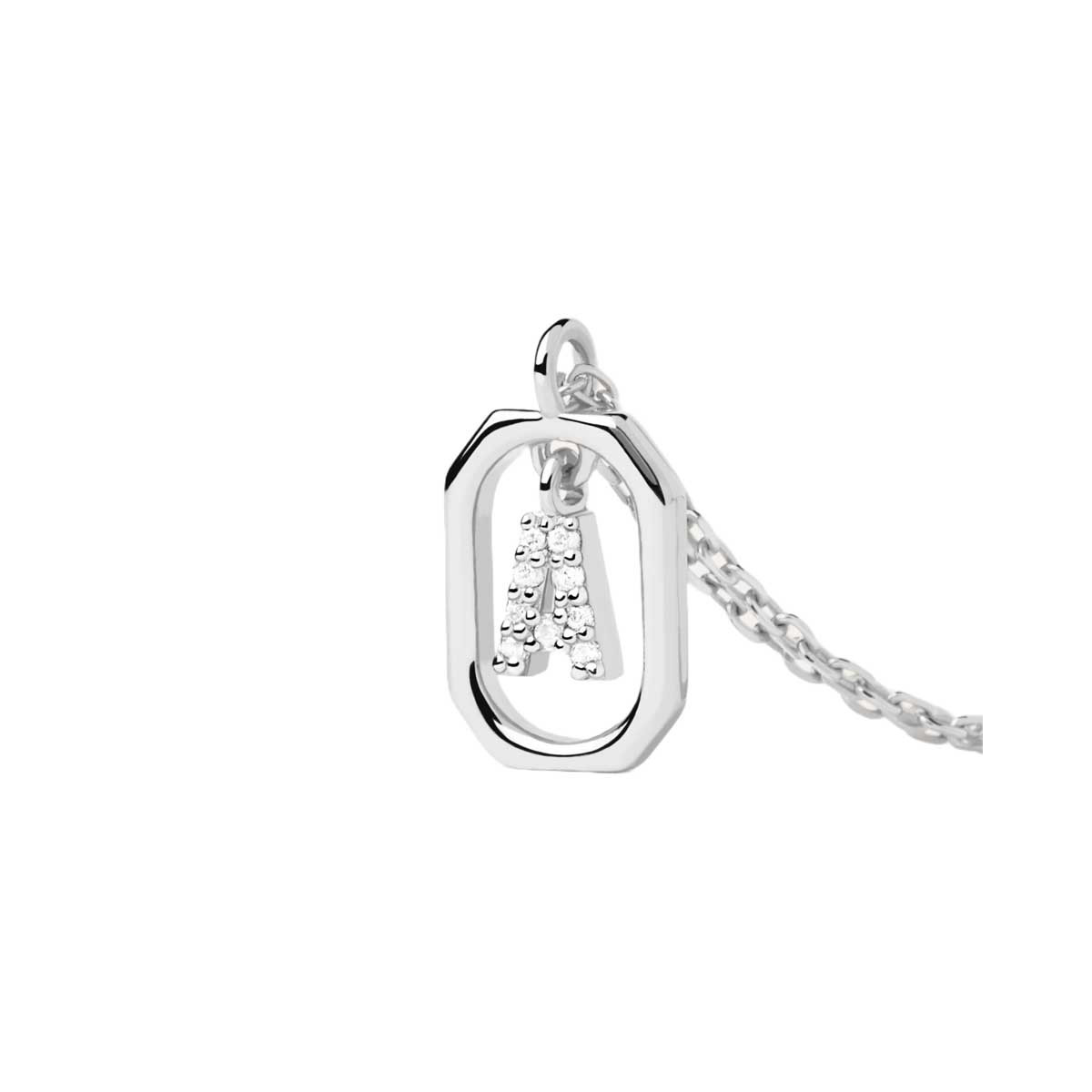 PDPAOLA Collier en argent - Mini Lettre A  - CO02-512-U