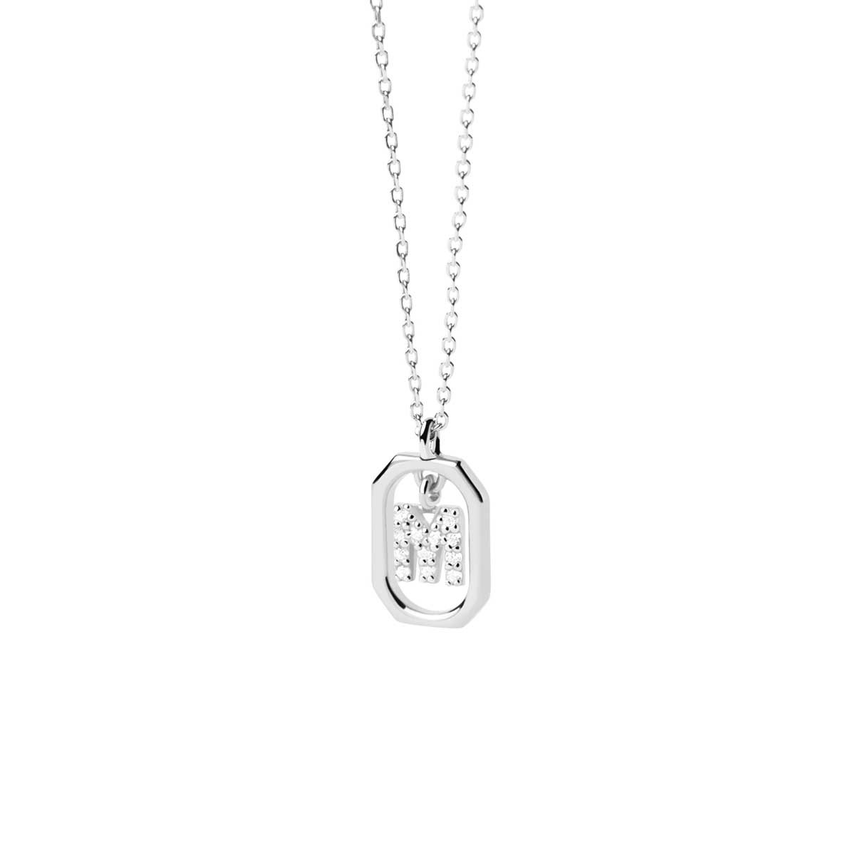 PDPAOLA Collier en argent - Mini Lettre M - CO02-524-U