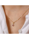 Pendentif Or Jaune 375/1000 et Zirconium