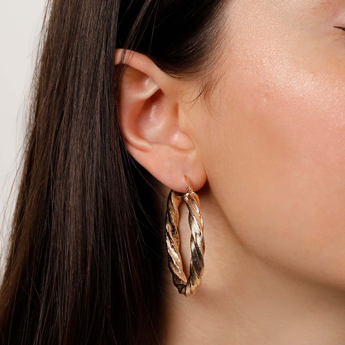 Boucles d'oreilles "Sillage" Laiton doré