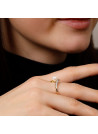 Bague "Fenoa Perle" Or jaune et Diamants