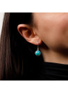 Boucles d'oreilles argent massif et pierre naturelle