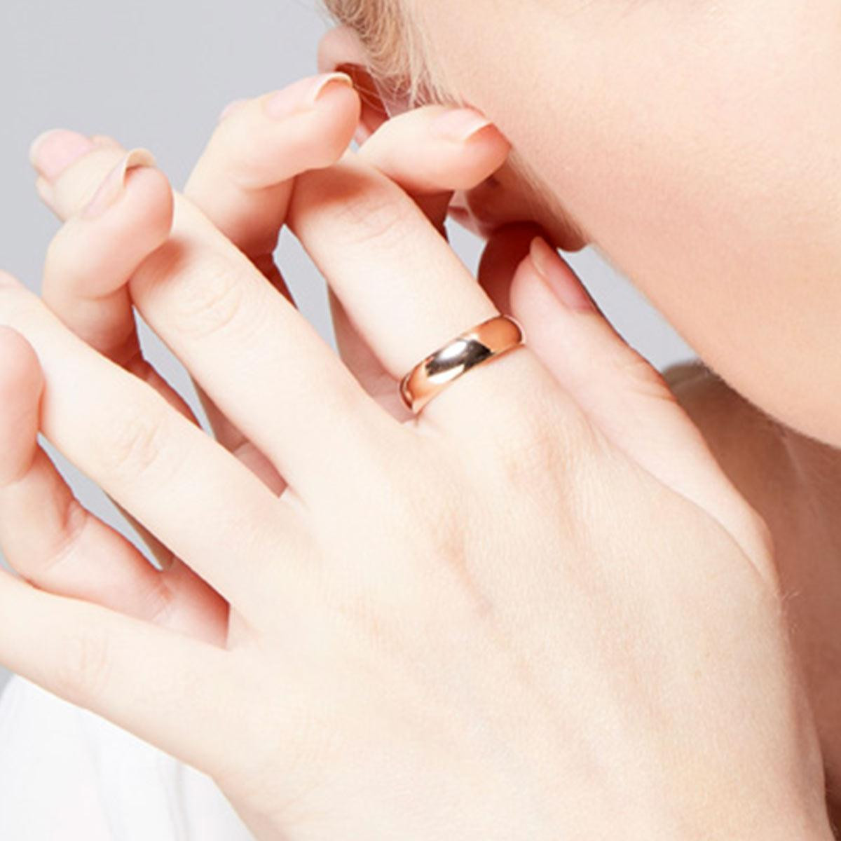 Bague Alliance "Le mien" Or rose Bague Alliance"Éternité" Or rose