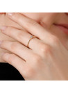 Bague "Solitaire Pure" Or jaune et Diamants