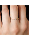 Bague "Solitaire Pure" Or jaune et Diamants