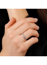 Bague Alliance "Justesse Blanche" Or blanc