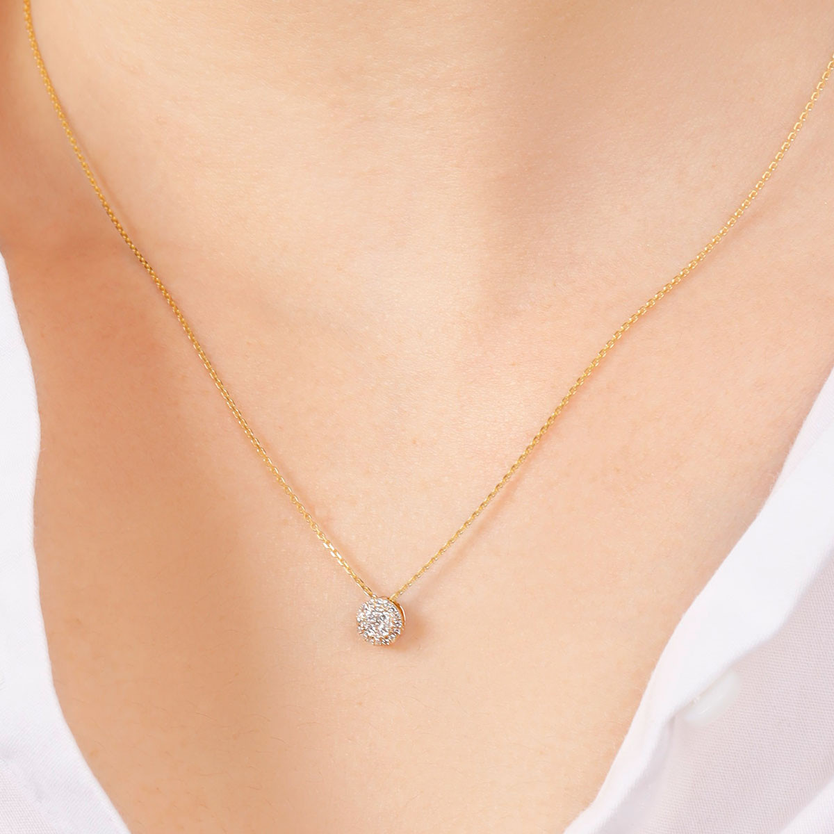 Collier Or jaune et Diamants - 7e DIAMANT