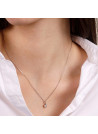 Pendentif "Akna" Or Blanc et Diamants