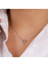 Pendentif Or Blanc 375 et Diamants