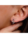 Boucles d'oreilles Or Blanc et Diamant