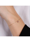 Bracelet "Rond amèthyste" Or Jaune 375/1000