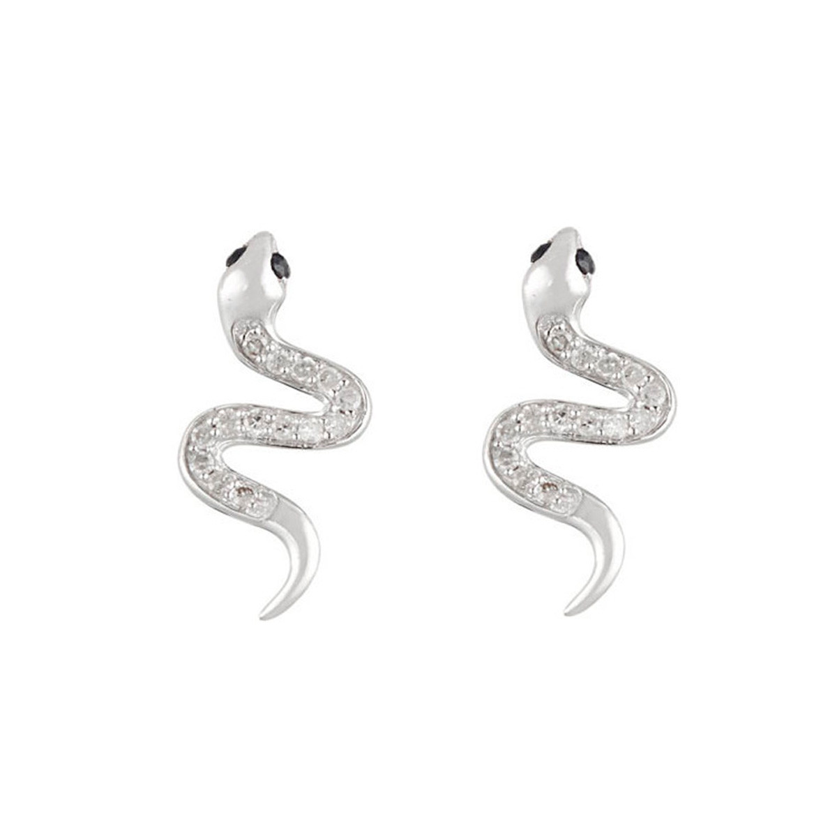 Boucles d'oreilles Or Blanc et Diamant Boucles d'oreilles "Virgilia" Or blanc et Diamant