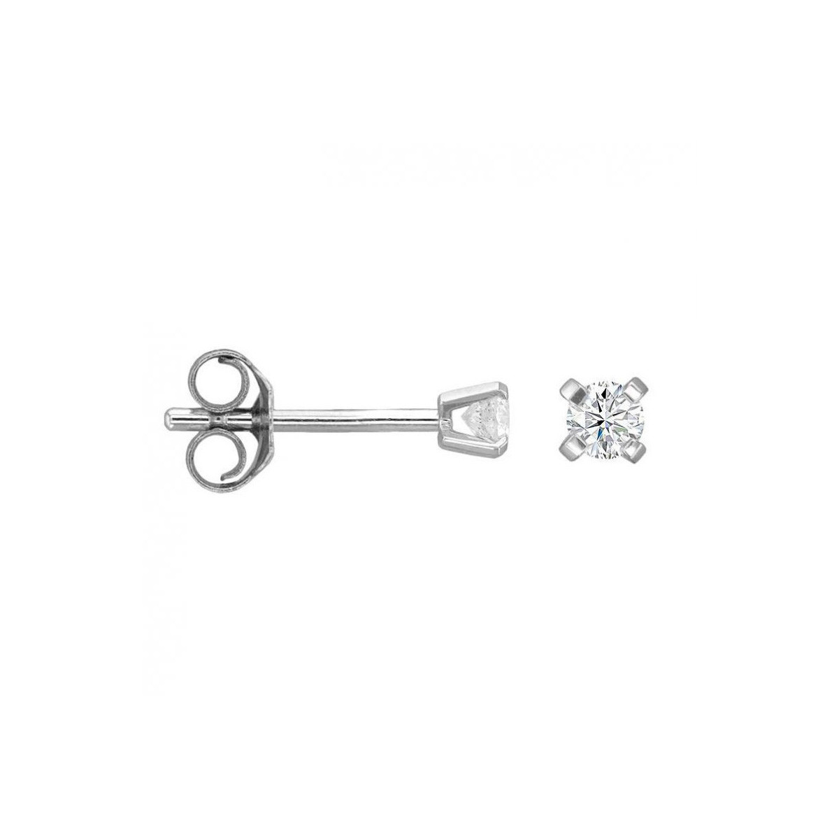 Boucles d'oreilles "Ma Puce" Or et Diamants Boucles d'oreilles "Divine Brillante" Or blanc et Diamant