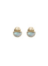 Boucles d'oreilles dorées et Labradorite