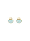 Boucles d'oreilles dorées et aventurine