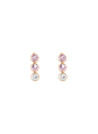 Boucles d'oreilles Or jauneet pierres