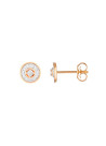 Boucles d'oreilles Or Jaune "DIVINE" Diamants 0,12 carat