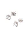 Boucles d'oreilles or blanc et oxydes de zirconium "Simply You"