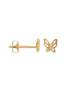 Boucles d'oreilles or jaune et oxydes de zirconium "Illumination"
