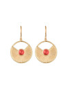Boucles d'oreilles 'Lehyan'Aventurine Rouge